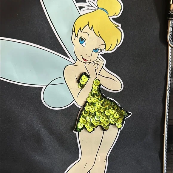 Disneyland Black and Green Tinker Bell Tote Brand new with rates - Picture 2 of 12